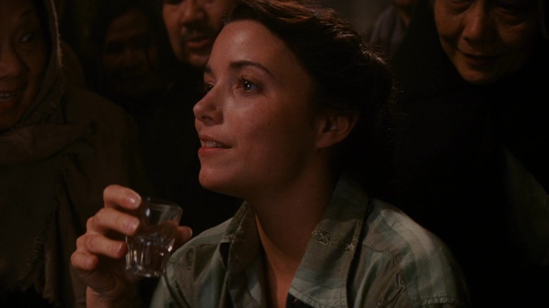 Marion Ravenwood playing drinking game