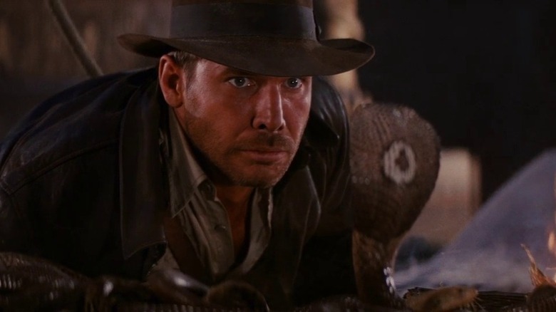 Indiana Jones being afraid of snakes