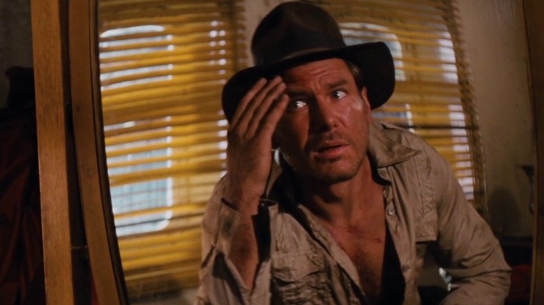 Indiana Jones looking in the mirror