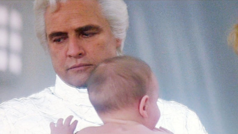 Jor-El holding baby