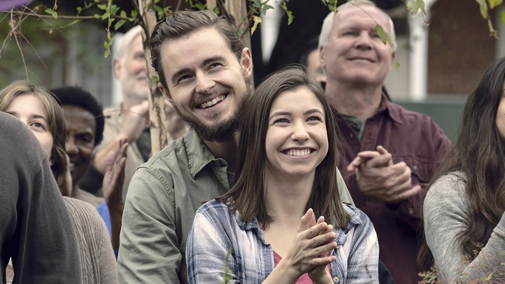 Callan McAuliffe and Katelyn Nacon on The Walking Dead