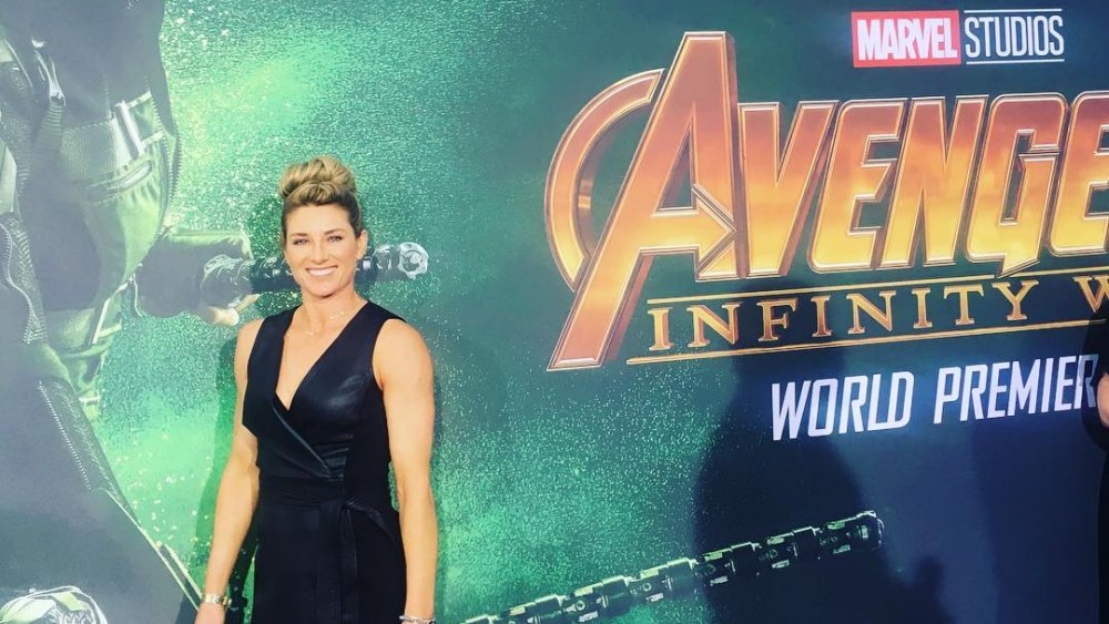 Heidi Moneymaker on the Avengers: Infinity War red carpet