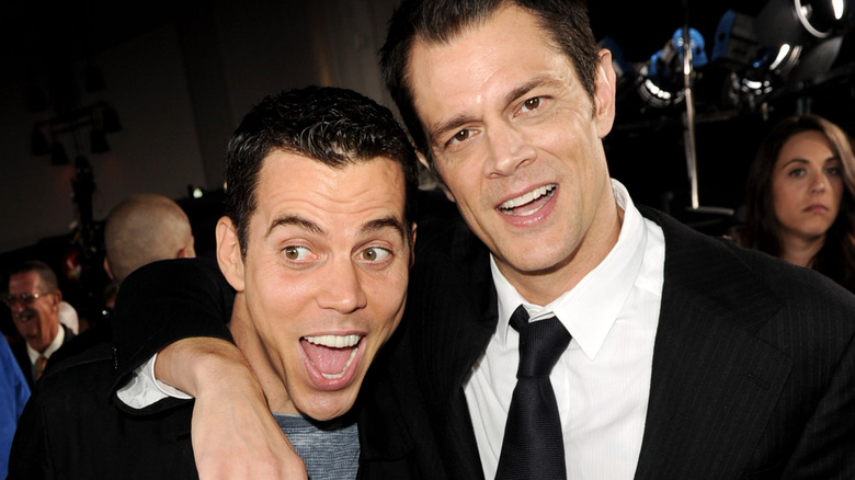 Steve-O Johnny Knoxville arrive at premiere