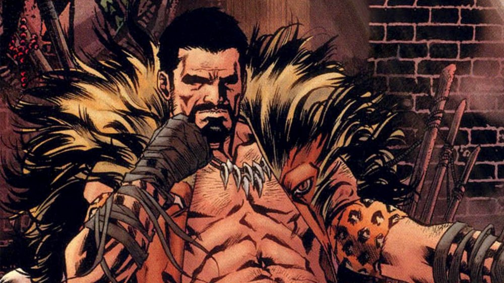 Kraven the Hunter in a famous panel from Kraven's Last Hunt