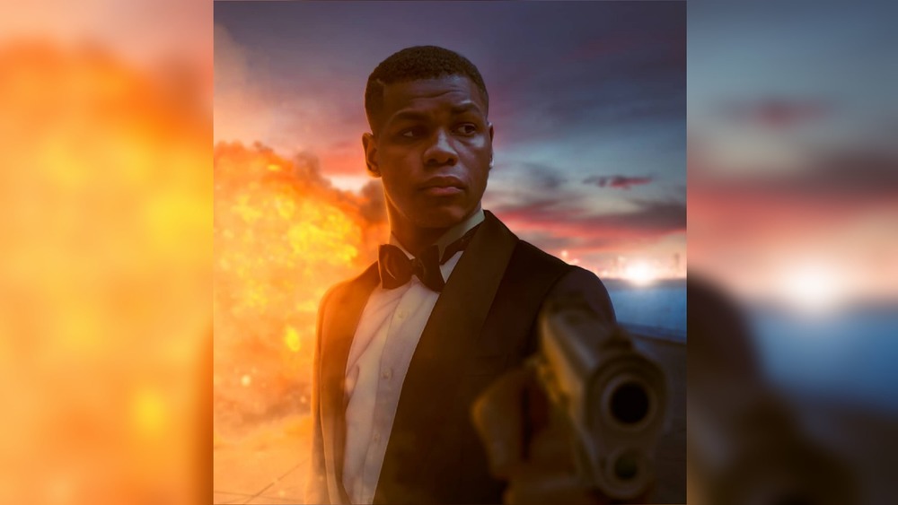 Fan art of John Boyega as James Bond