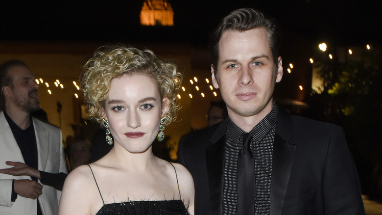 Julia Garner and Mark Foster at event