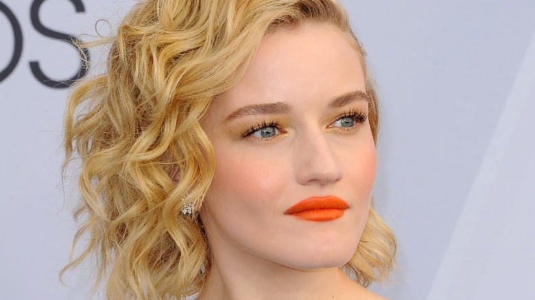 Julia Garner looks into distance