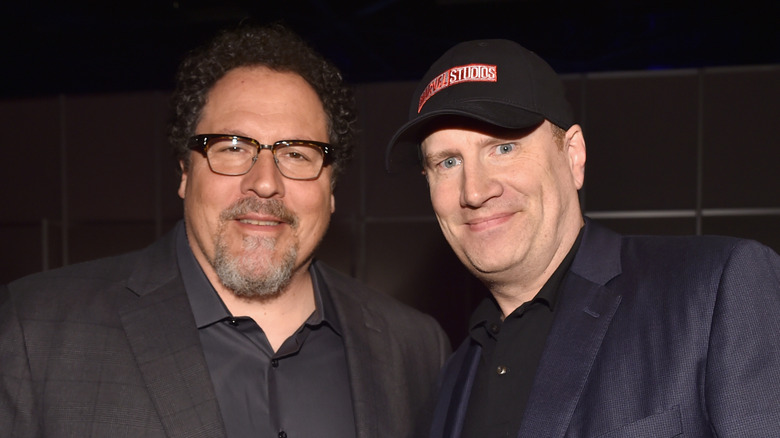 Jon Favreau and Kevin Feige at Disney Expo