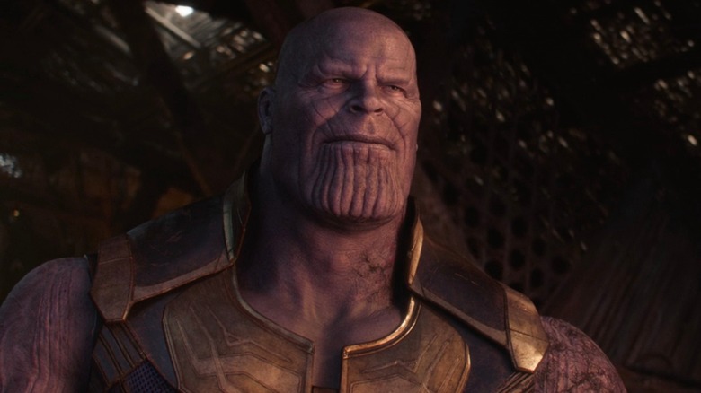 Thanos smirks