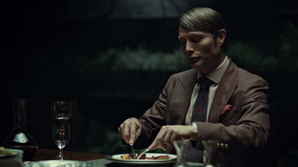 Hannibal Lecter eating