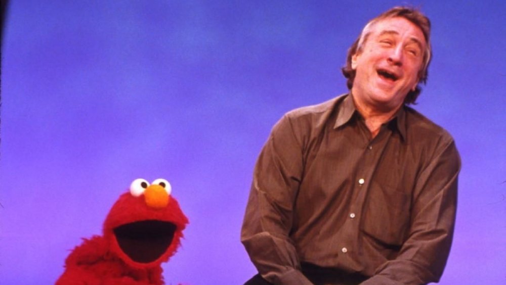 Robert De Niro and Elmo on Sesame Street