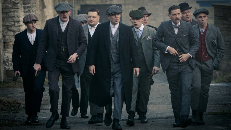 Tommy leading the Peaky Blinders