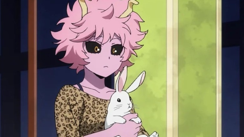 Mina holding a bunny