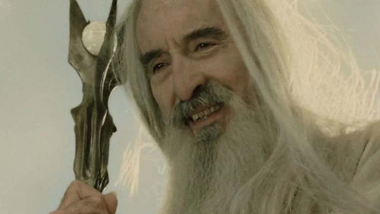 Saruman the White smiling