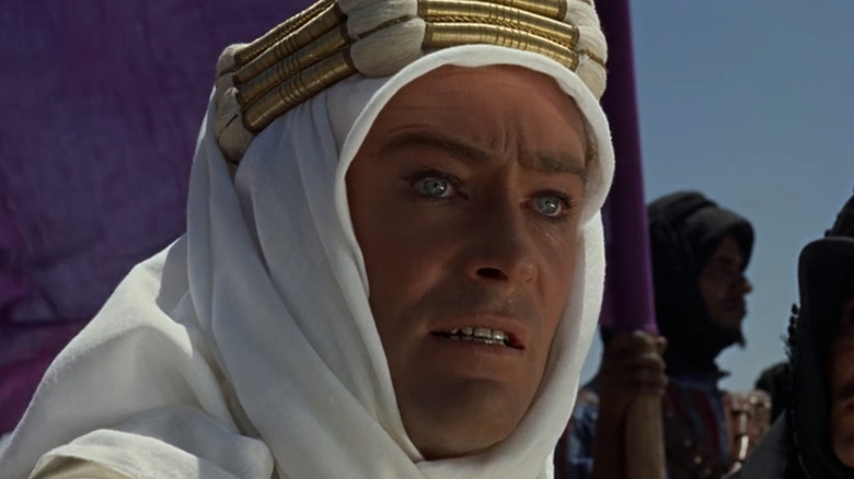 Peter O'Toole eyes and mouth open