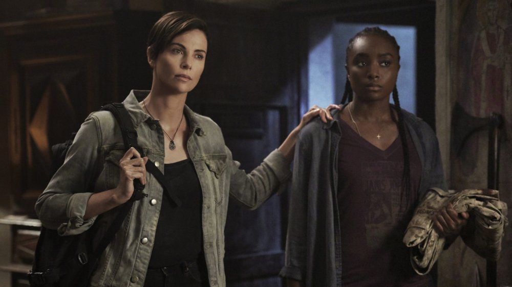 Charlize Theron and KiKi Layne in Netflix's The Old Guard