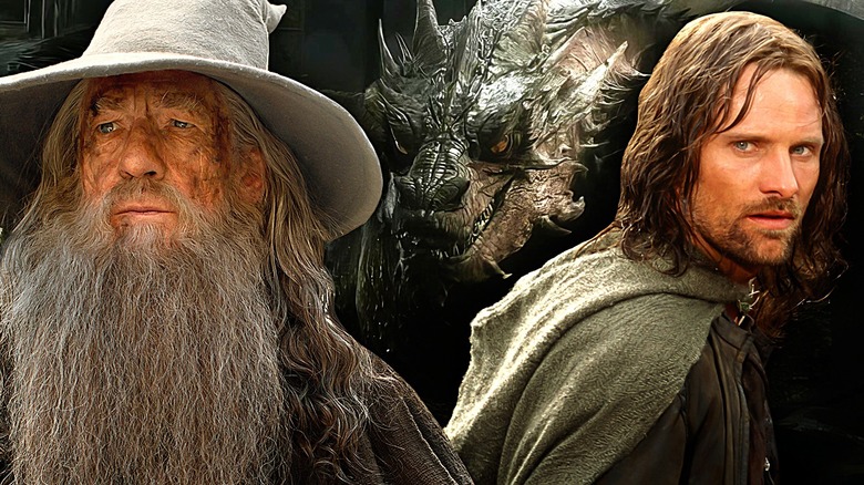 Gandalf, Smaug, and Aragorn