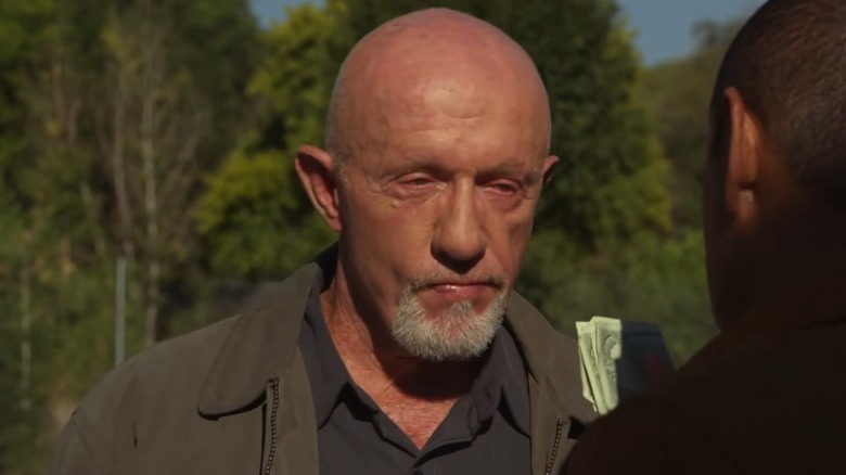 Mike Ehrmantraut listening to Tuco