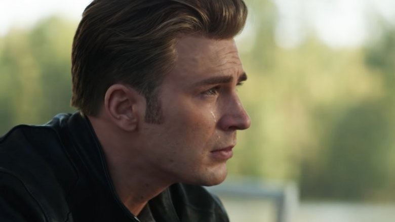 Chris Evans Captain America crying in Avengers: Endgame