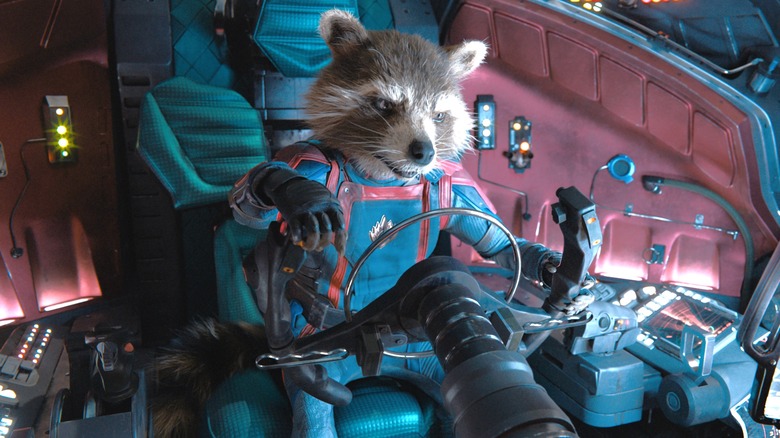 Rocket flies a ship in Guardians of the Galaxy Vol. 3