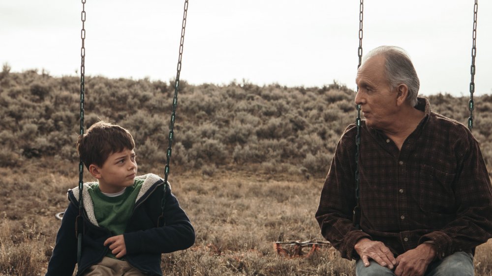 Felix (Rudy Ramos) talks with his grandson Tate on Yellowstone