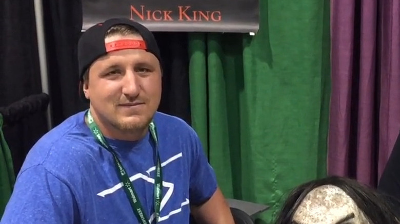 Nicholas King at convention booth