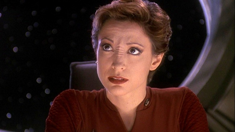 Kira Nerys staring