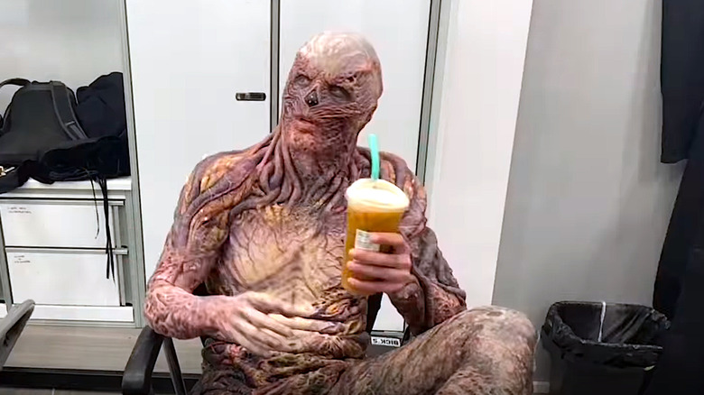 Vecna relaxes with Starbucks