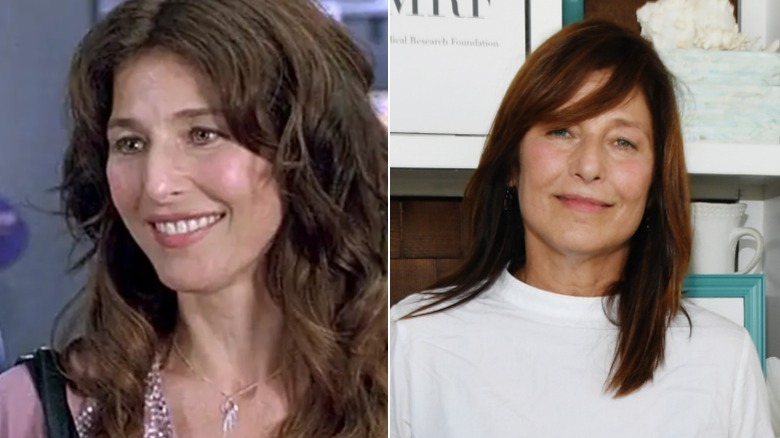 Trish smiling Catherine Keener white top