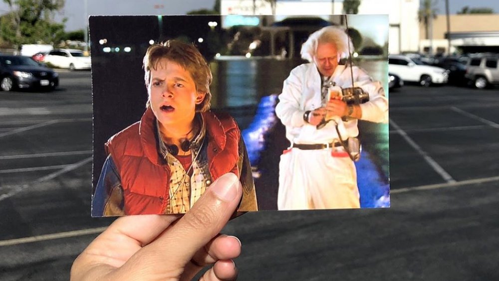 Michael J Fox and Christopher Lloyd in Back to the Future