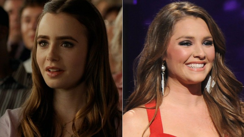 Lily Collins (left) and Collins Tuohy (right)