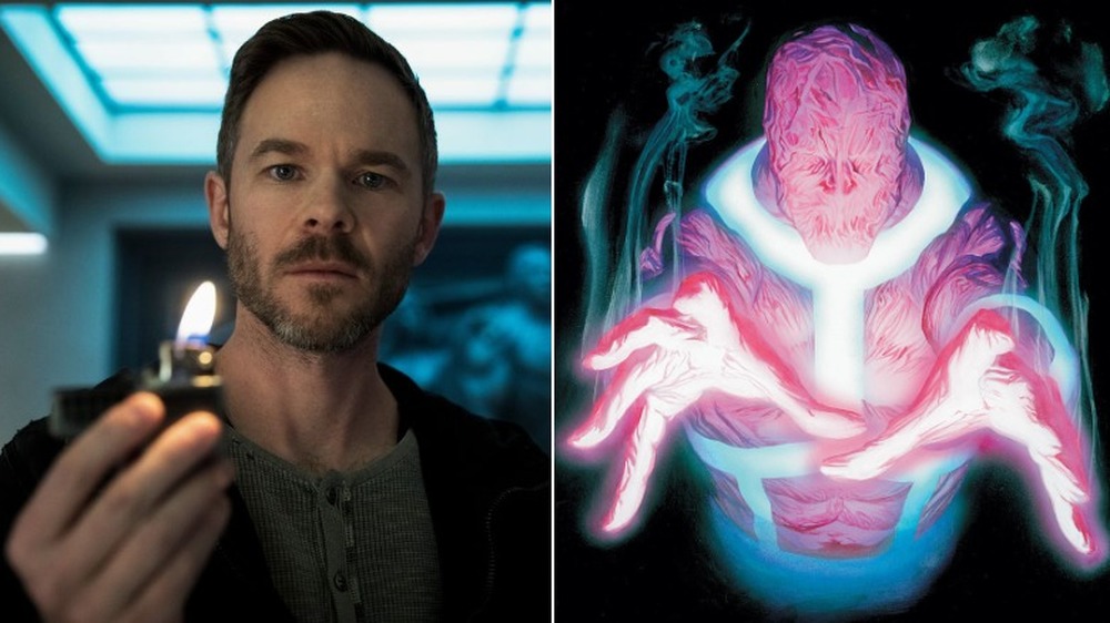 Shawn Ashmore as Lamplighter on The Boys and art of Parasite by Alex Ross