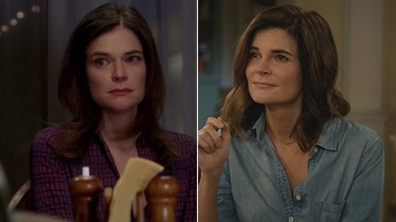 Betsy Brandt as Marie Schrader in Breaking Bad and Heather Hughes in Life in Pieces