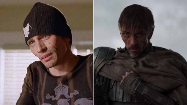 Charles Baker as Skinny Pete in Breaking Bad and as a warrior in The Mandalorian