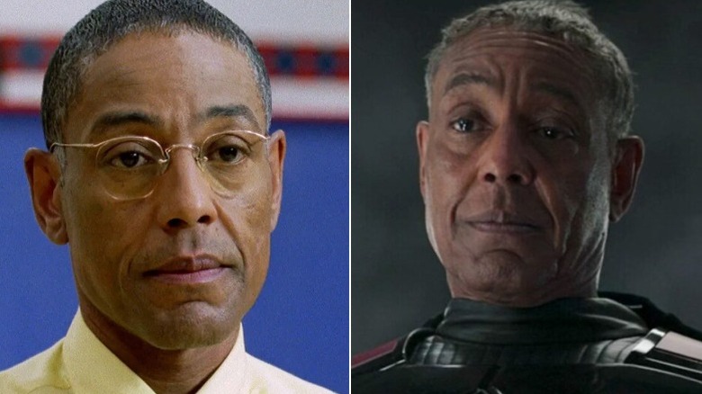 Giancarlo Esposito as Gus Fring in Breaking Bad and Moff Gideon in The Mandalorian