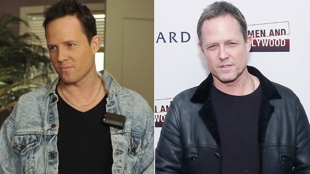 Dennis Duffy with beeper, Dean Winters staring