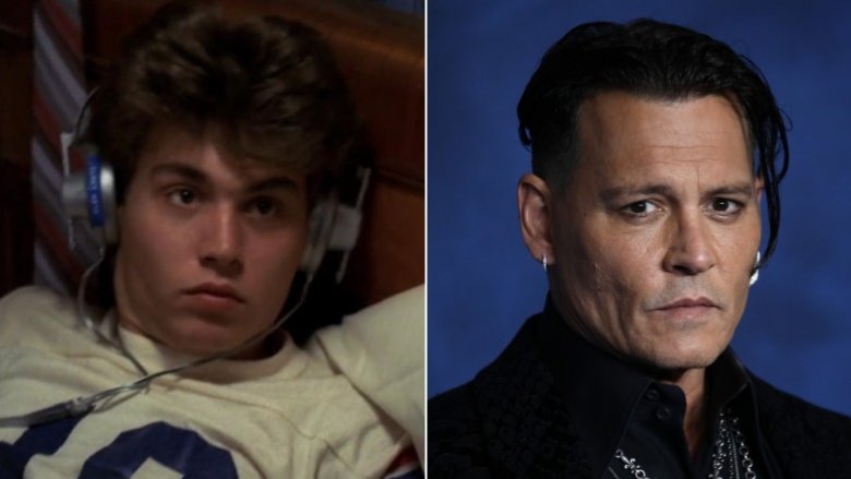 Johnny Depp then and now