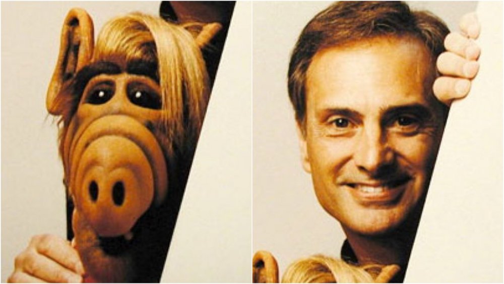 Split image of the ALF Puppet and Paul Fusco