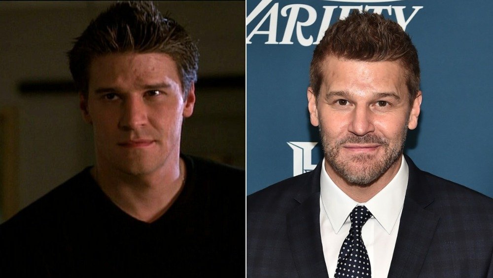 Left: Angel Right: Current David Boreanaz