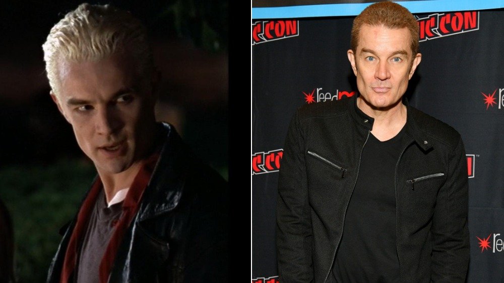 Left: Spike Right: Current James Marsters