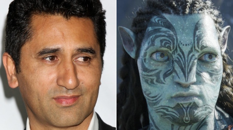 Cliff Curtis and Tonowari look worried