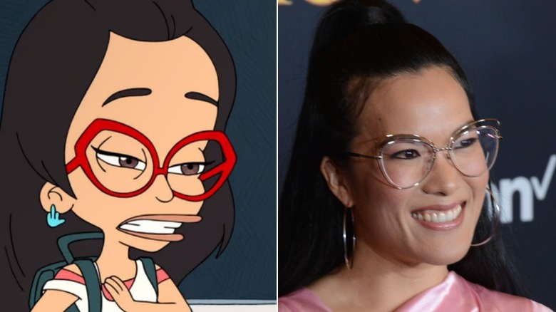 Ali Wong and her character on "Big Mouth"