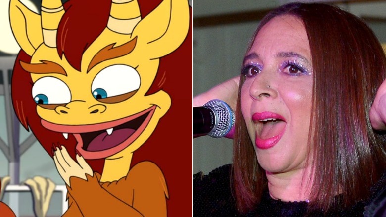 Maya Rudolph and her character on "Big Mouth"