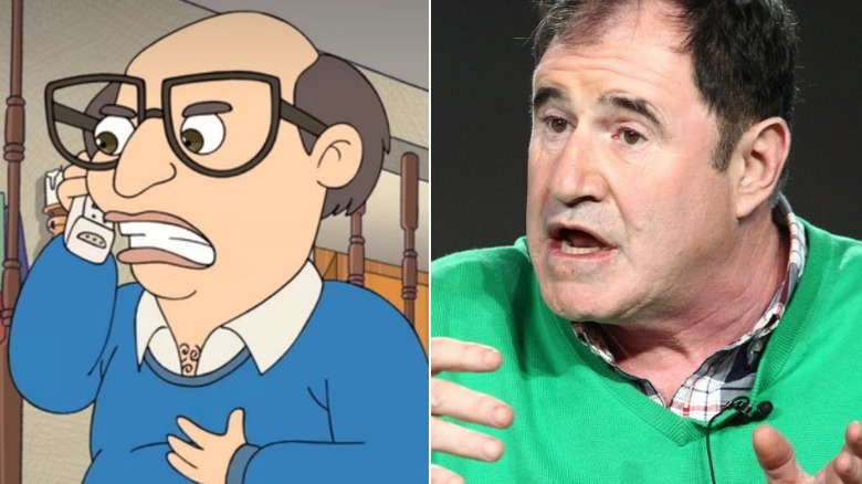 Richard Kind and his character from "Big Mouth"