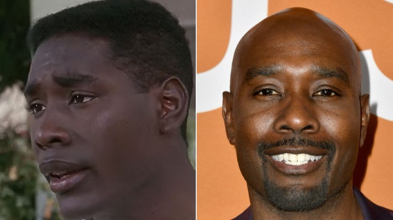 Ricky Baker anxious and Morris Chestnut smiling