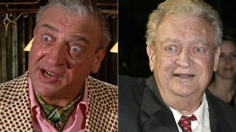 Split image of Al speaking emphatically and Rodney Dangerfield smiling