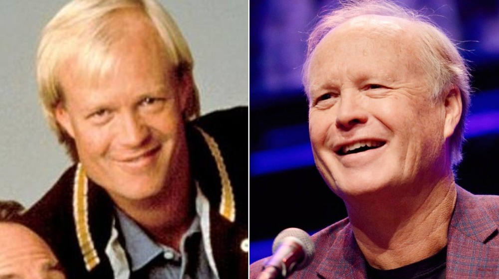Bill Fagerbakke today and as Dauber on Coach