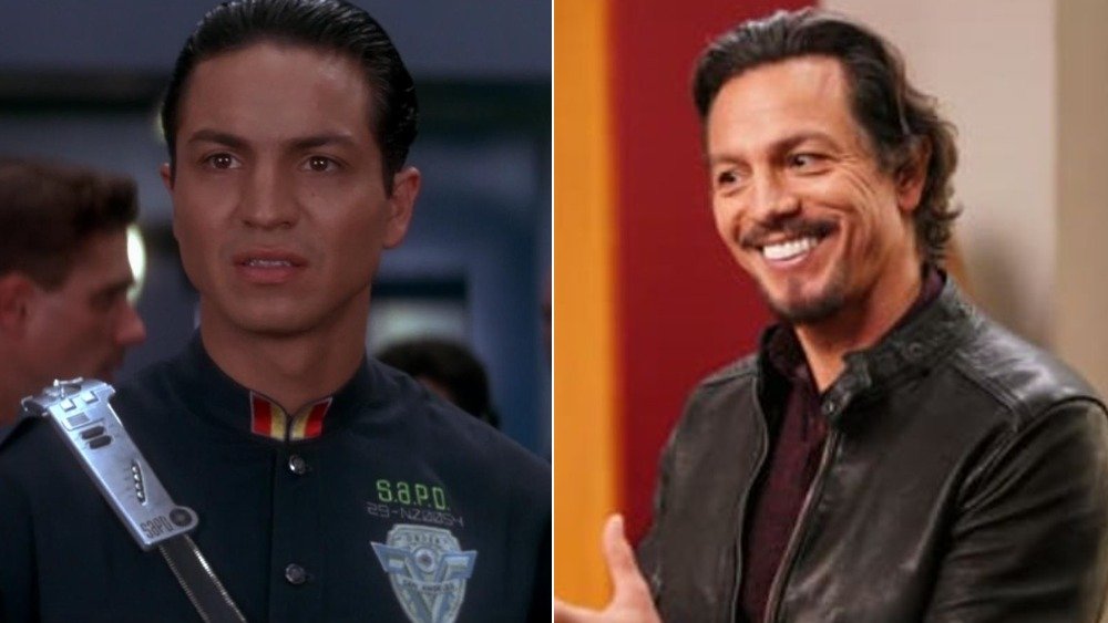 Split image of Bratt in Demolition Man and Modern Family