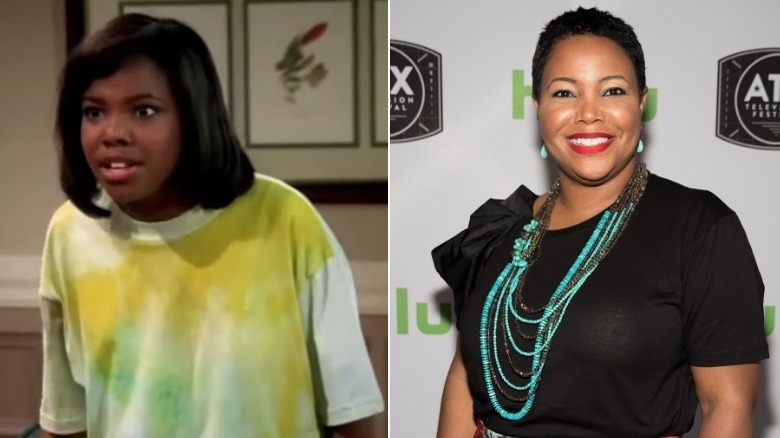 Laura scowls and Kellie Williams smiles