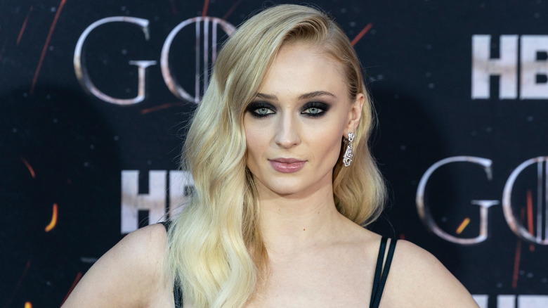 Sophie Turner at the Game Of Thrones final season premiere in 2019.